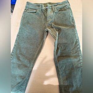 Men's Green Corduroy Pants